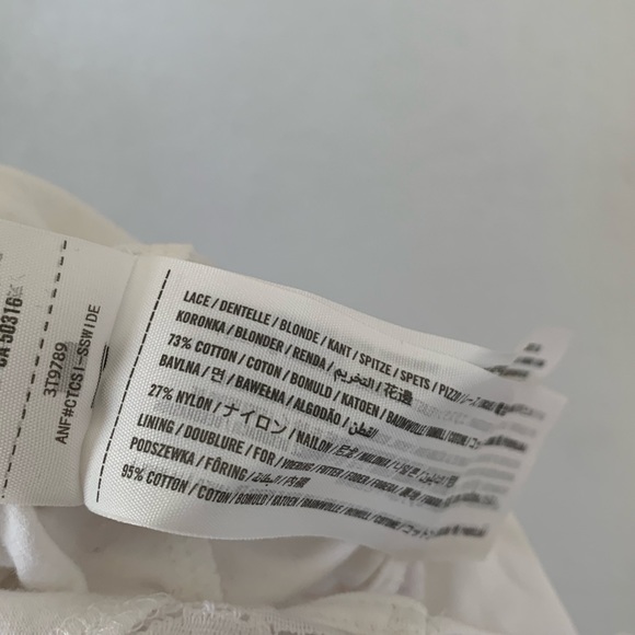 NEW Hollister white lace crop spaghetti strap top - Picture 6 of 6